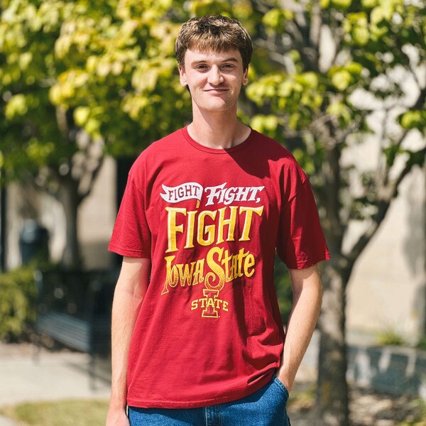 College House I-State Fight Song Cardinal T-Shirt